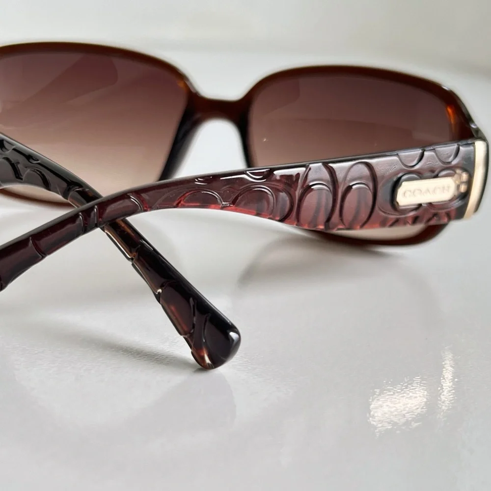Coach Women's Brown Sunglasses UV400 Protection - Picture 6 of 14